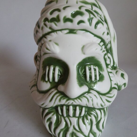 NEW 2020 LOST TEMPLE TRADERS SHRUNKEN SANTA CLAUS HEAD CERAMIC TIKI MUG SET - Picture 11 of 13